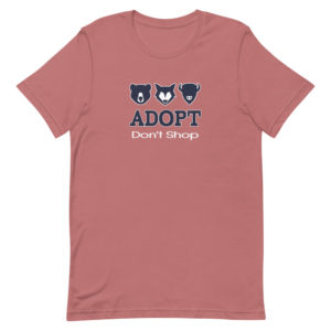 "Adopt Don't Shop" Short-Sleeve T-Shirt